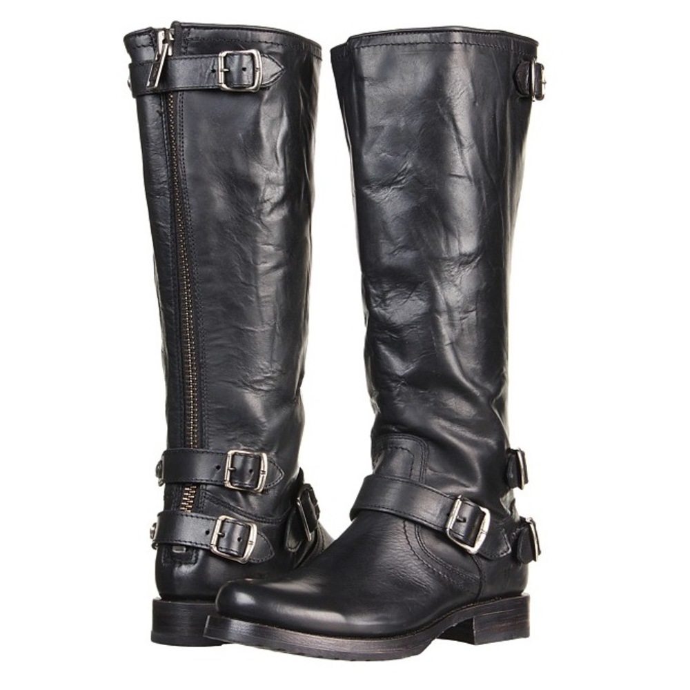 FRYE VERONICA BACK ZIP TALL RIDING BOOTS